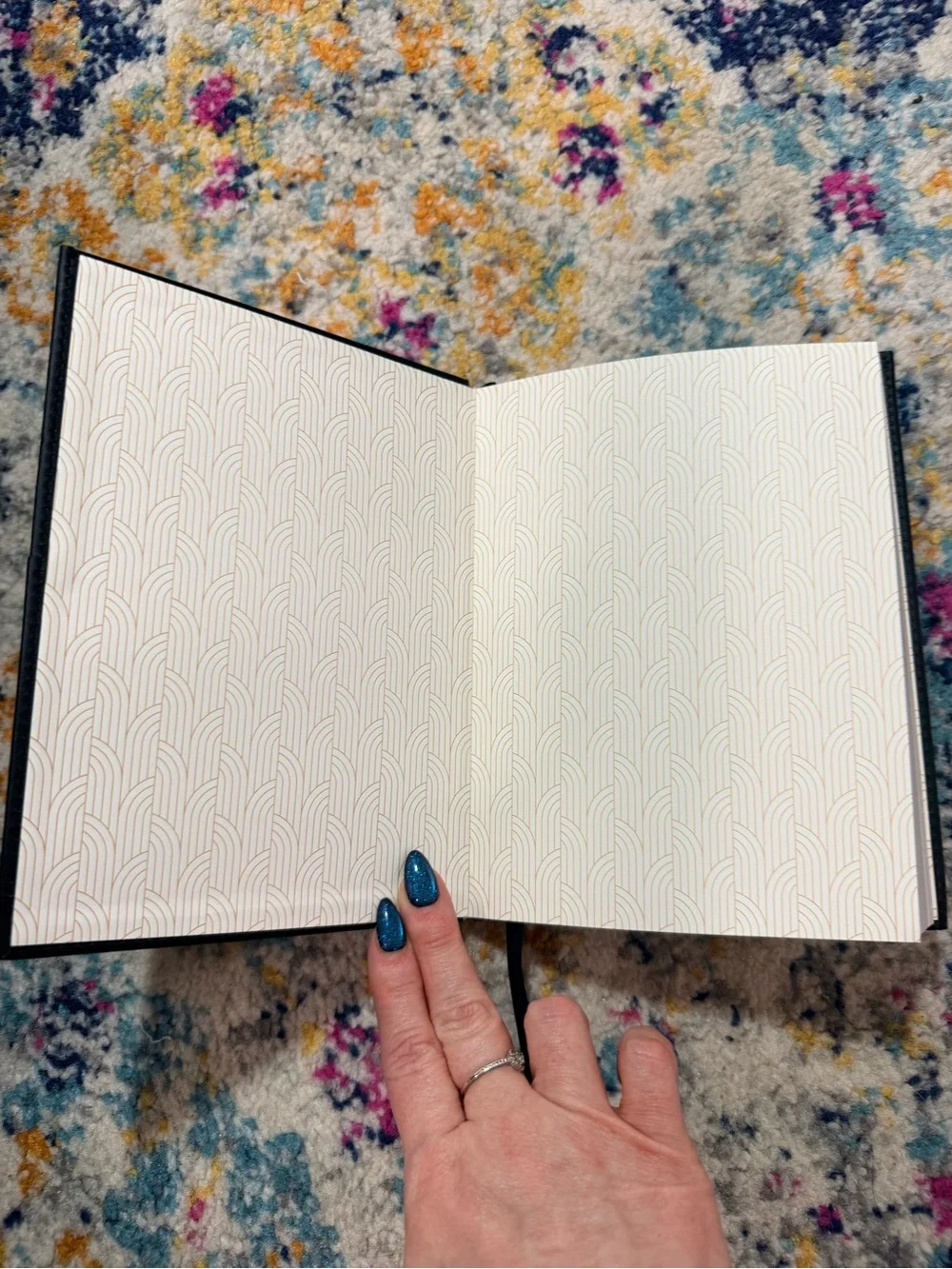 Papyrus Black Leather Journal Notebook NWT